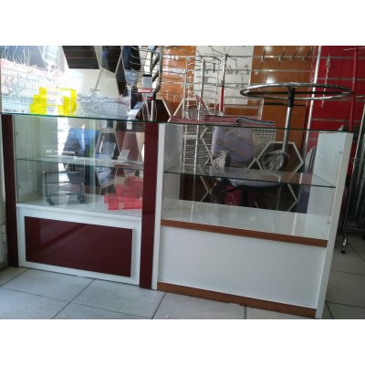 Camlı Ahşap Eko Banko